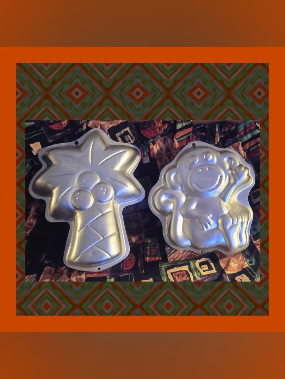 Set Of 2 Vintage Character Cake Pans by Wilton